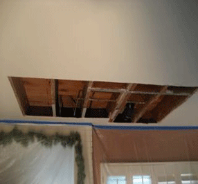 drywall water damage